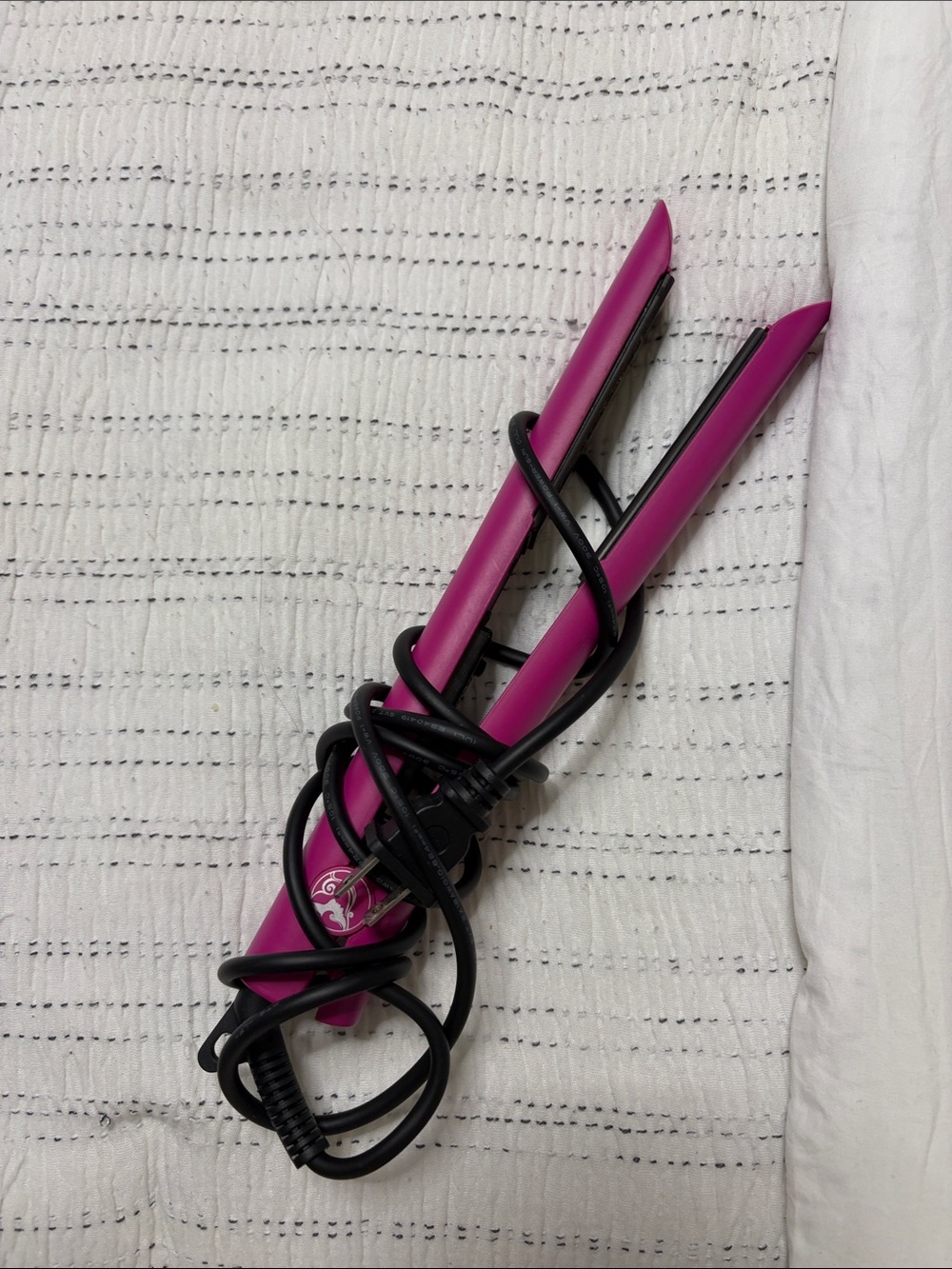 Hot Pink Hair Straightener Flat Iron - Unbranded